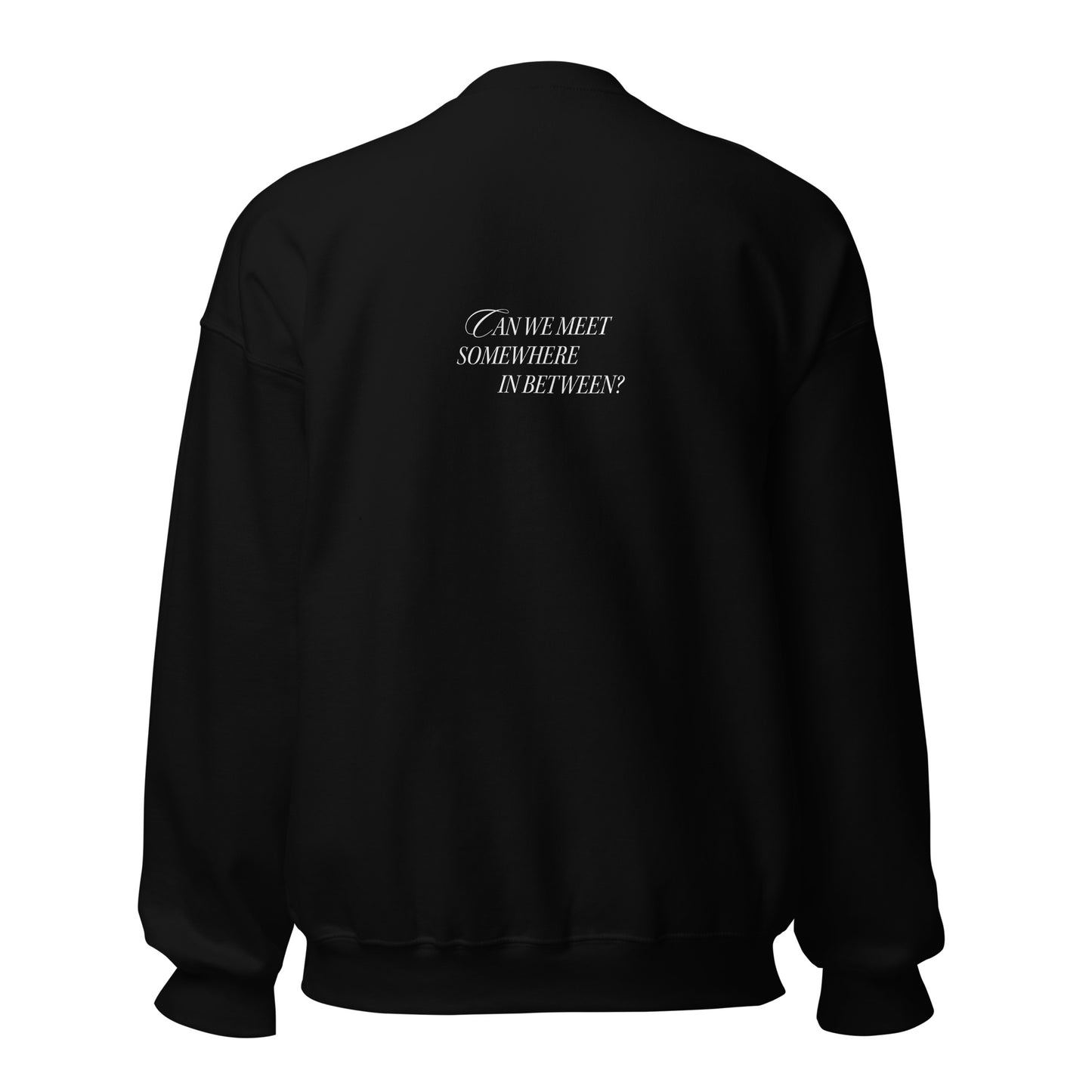 Haley Joelle "Somewhere In Between" Unisex Black Crew Neck